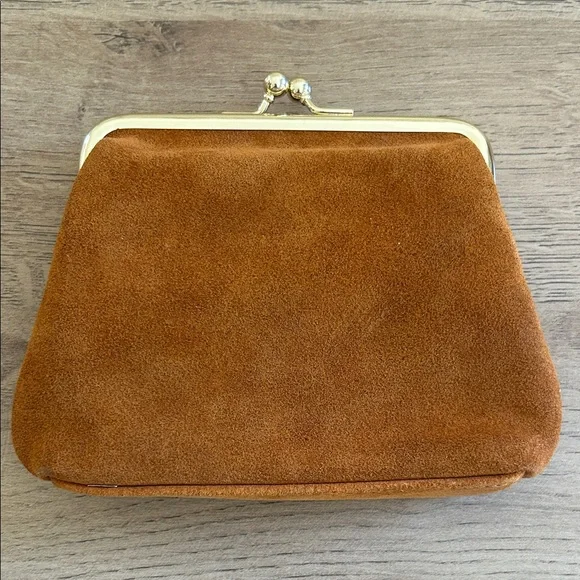 Dooney & Bourke Vintage Brown Suede Clutch - Picture 2 of 3
